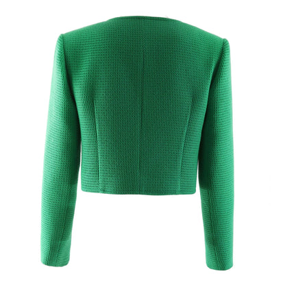 612 2024 Women Coat Pink Yellow Long Sleeve Crew Neck Button Green Brand Same Style High Quality GUOER