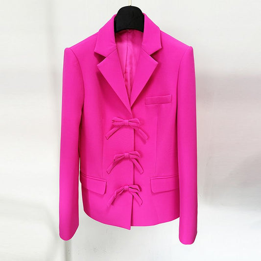 719 XXL 2024 Runway Coat Autumn Brand Same Style Coat Lapel Neck Long Sleeve Button Womens Clothes Fashion OULAIDI