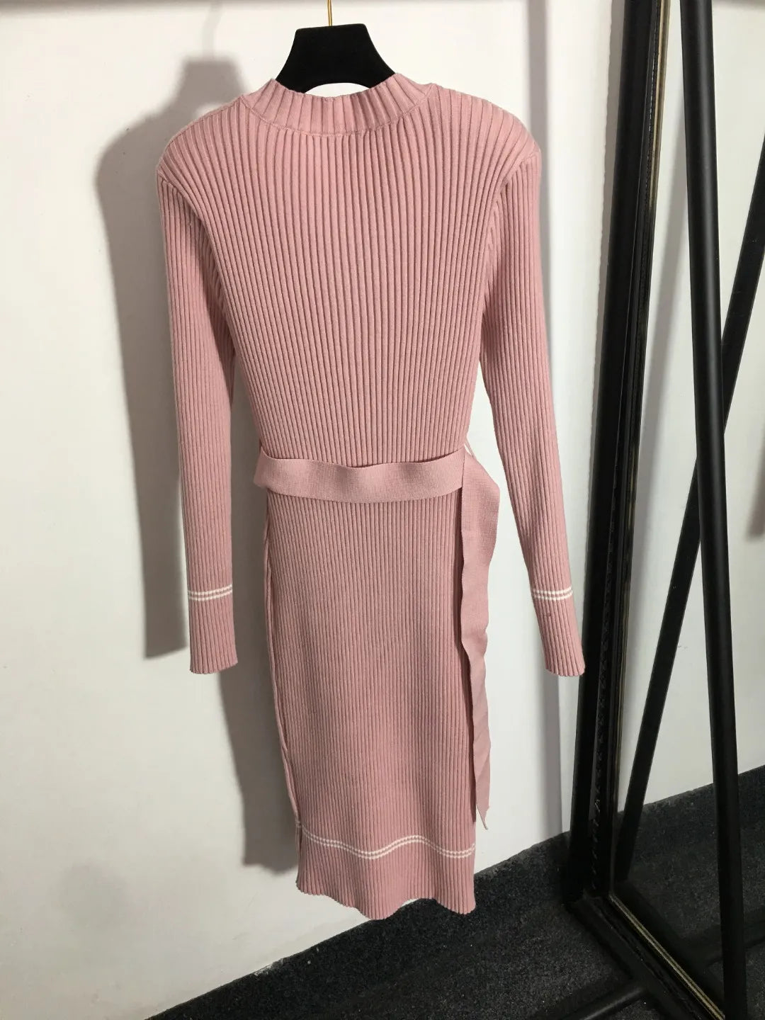 907 2024 Milan Runway Dress Autumn Long Sleeve Crew Neck Sweater Dress Dresses Womens Dress Fashion High Quality 20226788