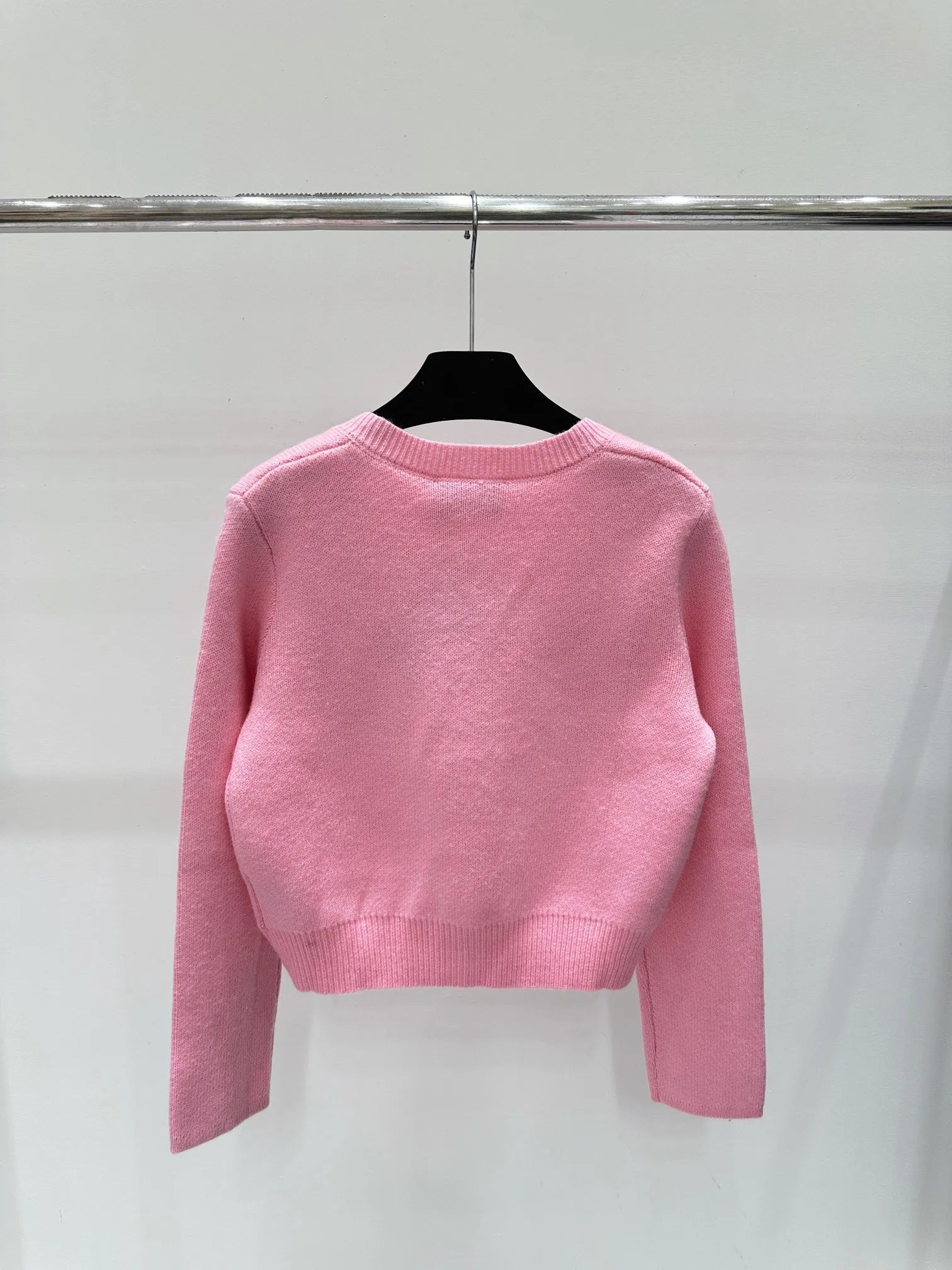 718 2024 Autumn Brand Same Style Sweater Long Sleeve Pink Crew Neck High Quality Dress Fashion Clothes High Quality Womens Shun