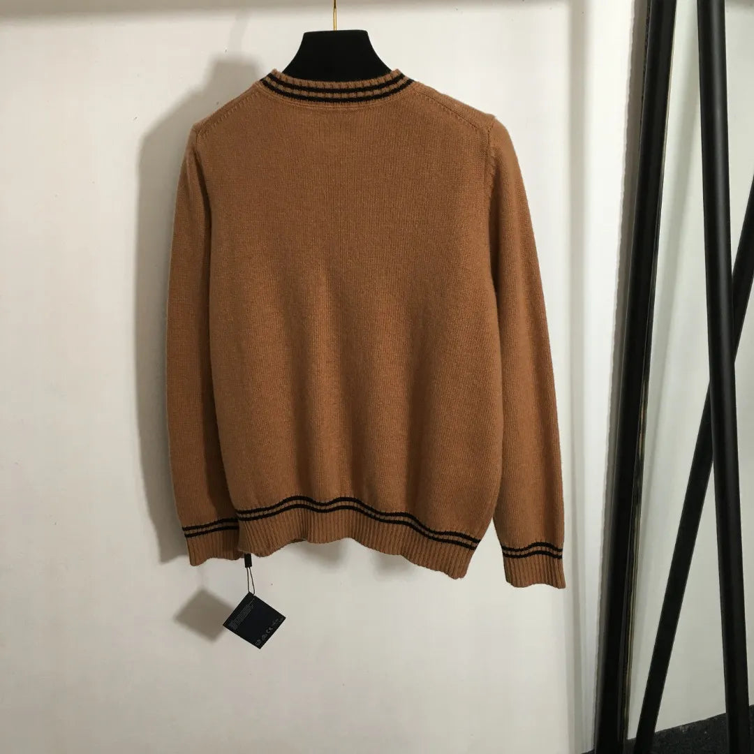 718 2024 Autumn Brand Same Style Sweater Long Sleeve Crew Neck High Quality Dress Fashion Clothes High Quality Womens 20245172